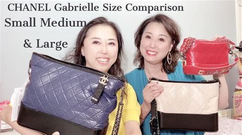 chanel gabrielle small hobo bag|Chanel gabrielle bag size comparison.